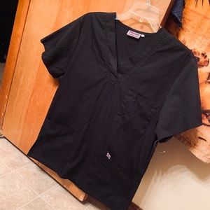 Black scrub top